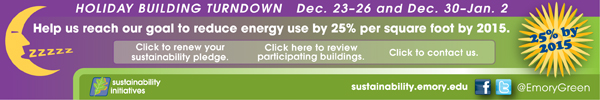 Holiday Building Turndown - Sustainability Initiatives