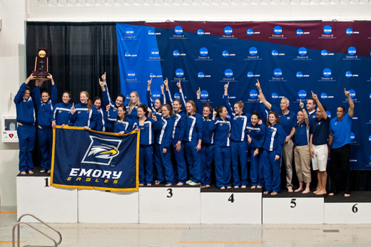 The Emory women's swimming and diving team are NCAA Division III Champions.