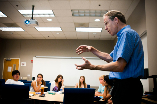 Frank Lechner, professor of sociology teaches a two-week, pre-college course called 