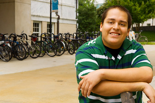 Ruben Diaz on campus
