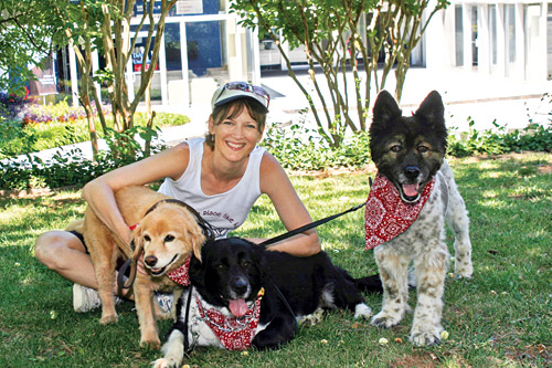 Robin Whitworth with dogs