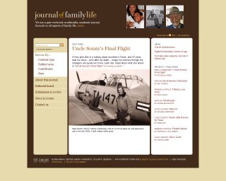 Screenshot of journal