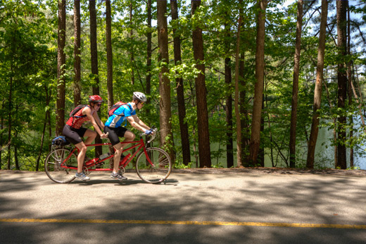 Emory College senior Anna Snyder and her boyfriend, Kevin Kelly '09C-'09G, will pedal across the country.