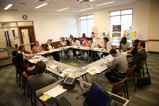 During the two-hour visit on July 7, Ethics Center leaders and their community partners provided the delegates with an overview of Emory's Ethics & the Arts Initiative.