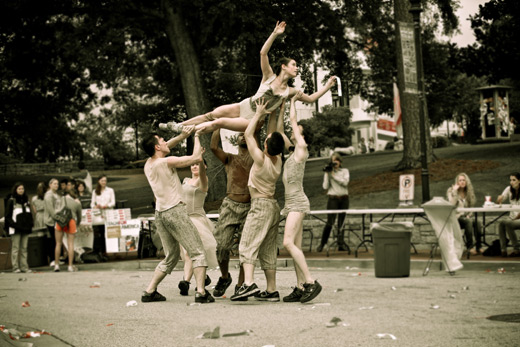 A performance by gloATL highlights the campus-wide 9/11 remembrance