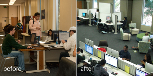 Oxford Library, before and after