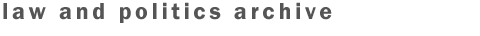 Law & Politics Press Release Archive