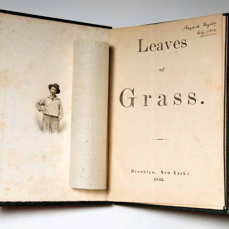 title page of rare edition of Leaves of Grass