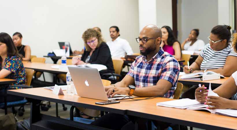 classroom full of continuing education students