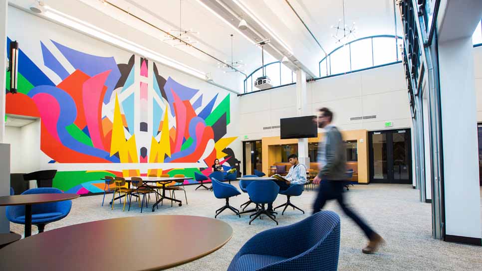 students inside oxford student center