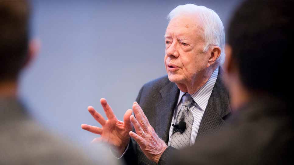 jimmy carter talking