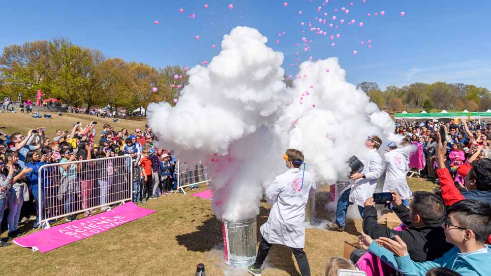 science festival explosion demonstration