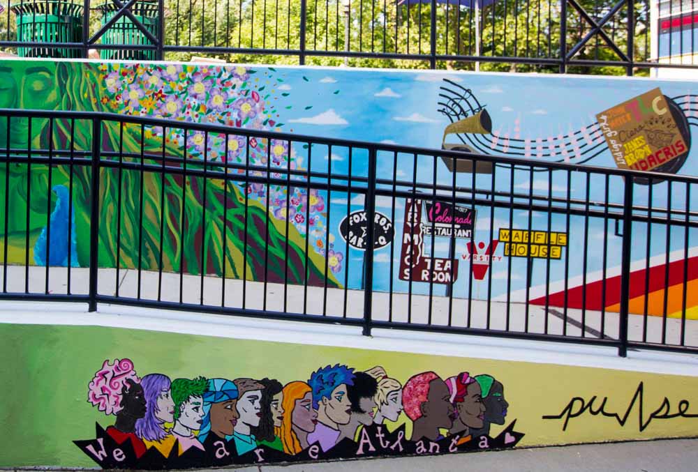 painted mural on wall