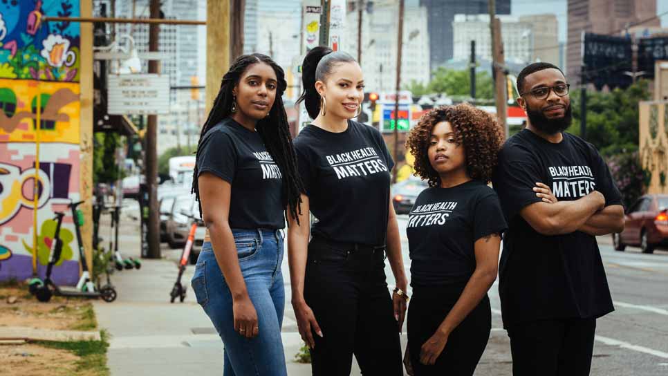 students with black lives matter tshirts