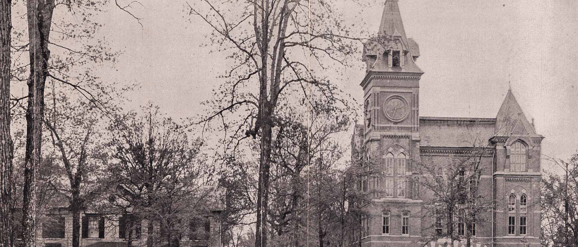 old photograph of seney hall many years ago