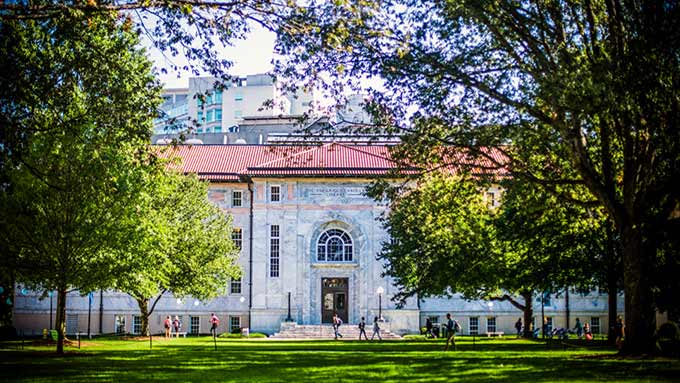 convocation hall seen from across the quad