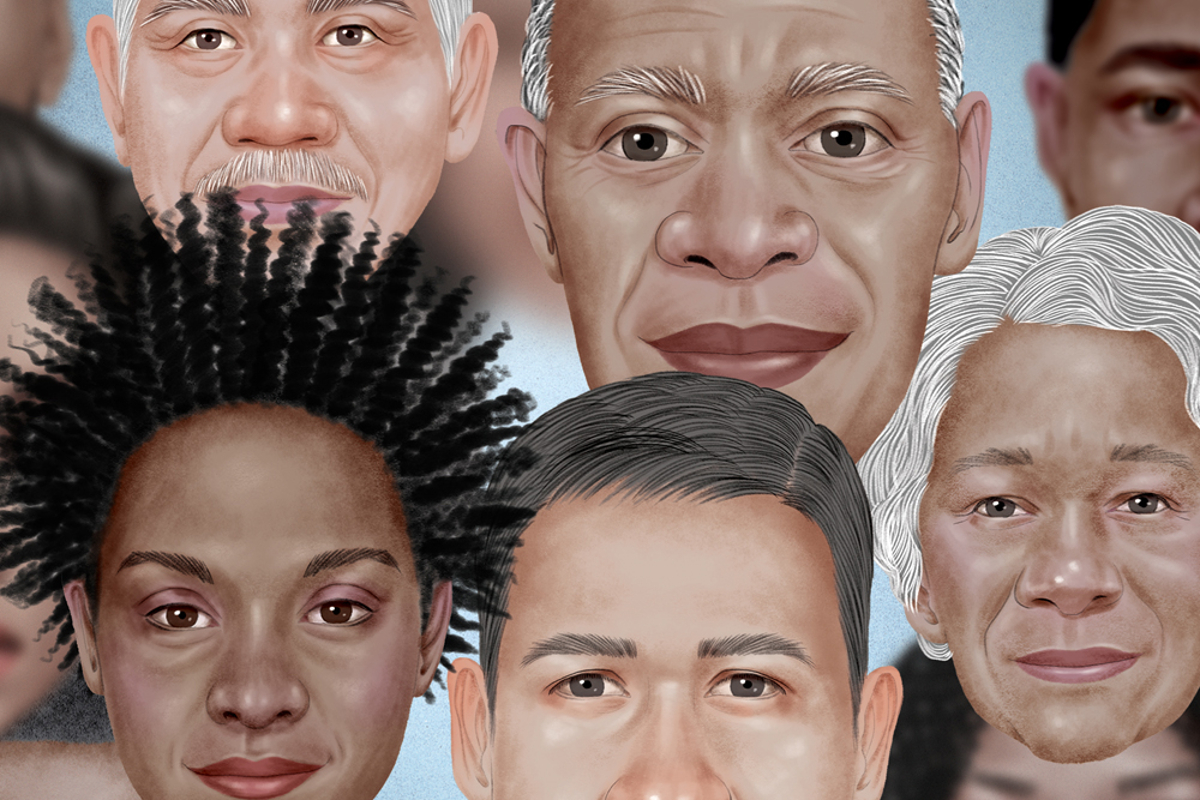 lead visual with faces