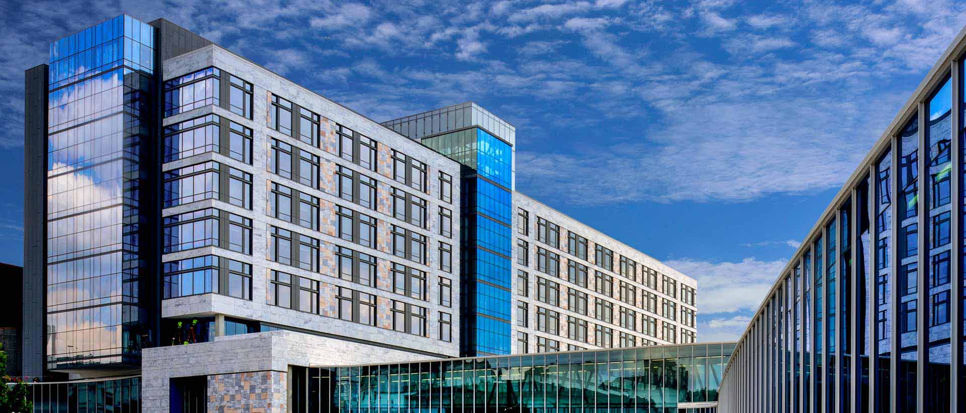 exterior view of emory healthcare tower