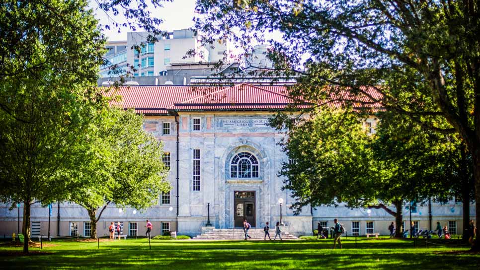 marble building on quad