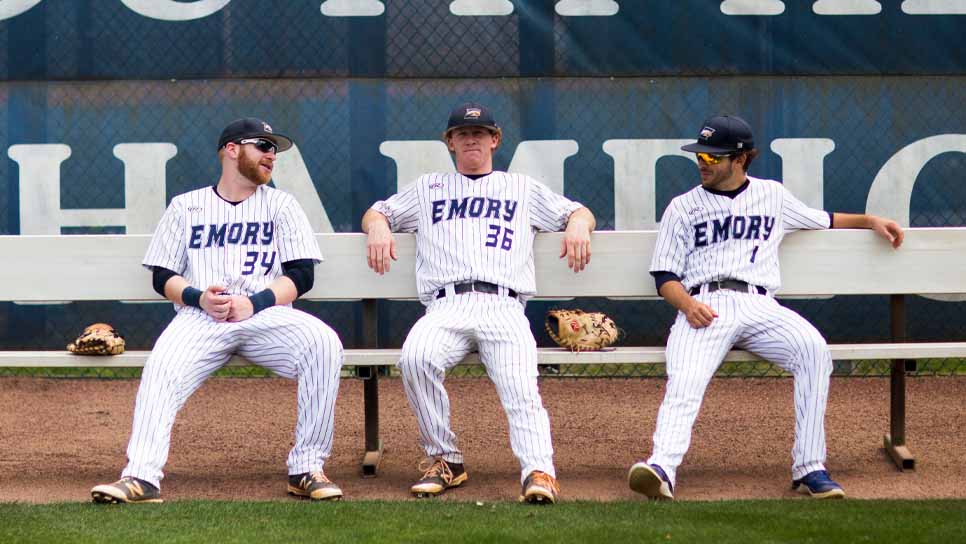 baseball players on bench 