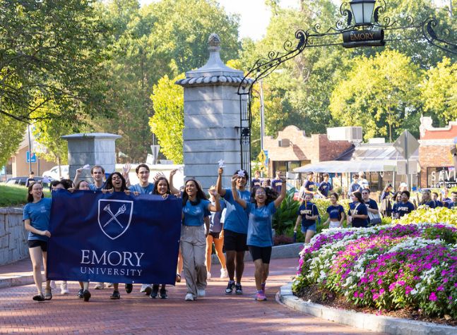 students walking during the Gate Crossing 