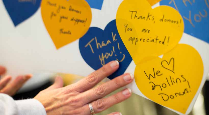 thank you note display